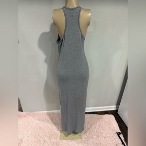 Lululemon Dress Size 8 Stretch Side Slits Grey Heather Maxi Dress